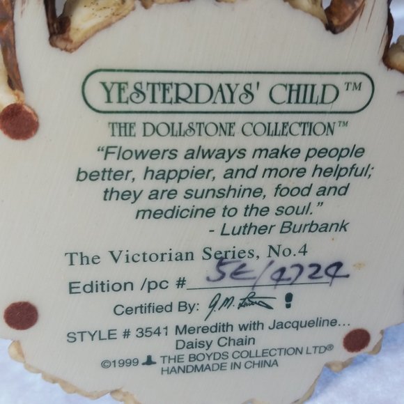 Vintage Yesterday's Child Figurines - Set of 3 - The Dollstone Collection - Picture 5 of 7